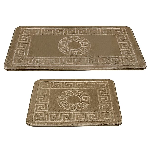 HOMELUX Badematte 2-teilig Badteppich Set Wasserabsorbierend günstig online kaufen
