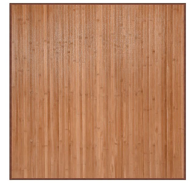 vidaXL Teppich Teppich Quadratisch Natur 100x100 cm Bambus, Quadrat günstig online kaufen
