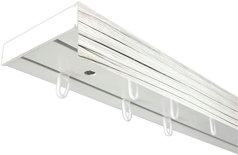 SN DECO GROUP Gardinenschiene "Vorhangschiene SH (1) mit Blende 5 cm" 2 läu günstig online kaufen