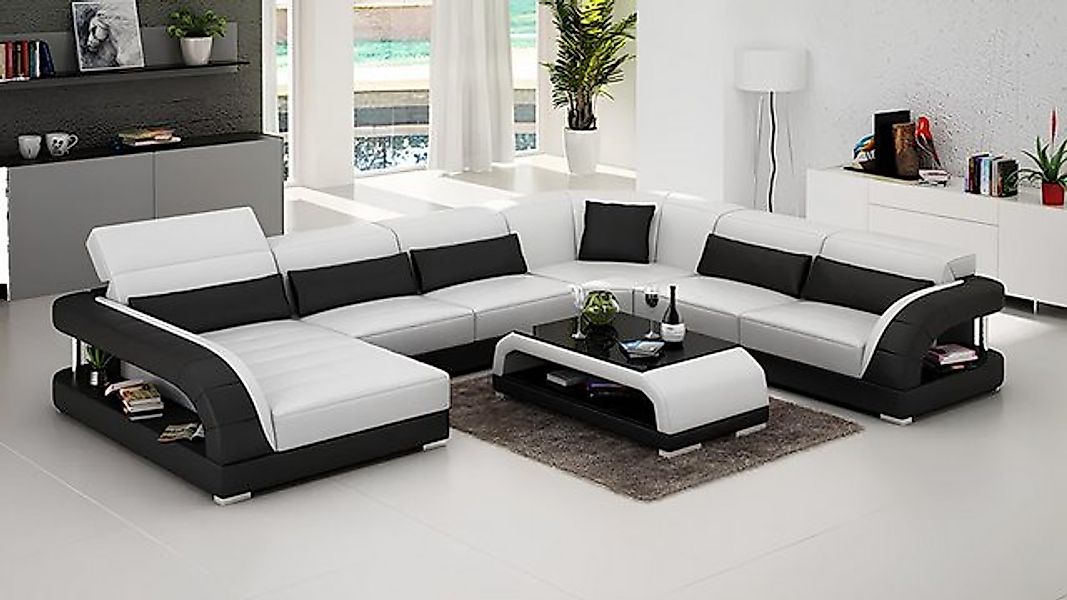 Xlmoebel Ecksofa Ledersofa für das Wohnzimmer - moderne Ledercouch Garnitur günstig online kaufen