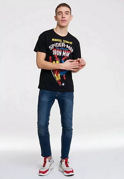 LOGOSHIRT T-Shirt Marvel - Spider-Man & Iron Man mit Spiderman und Iron Man günstig online kaufen