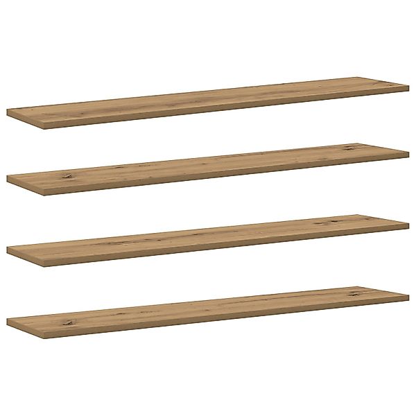 vidaXL Bücherregal Bücherregalbrett 4 pcs Braun günstig online kaufen
