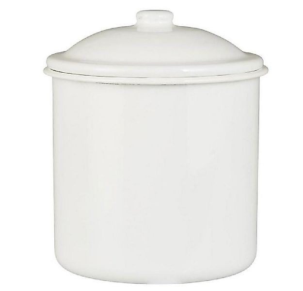 Ib Laursen Kochlöffelhalter Ib Laursen Vorratsdose Emaille Weiß (15cm) günstig online kaufen