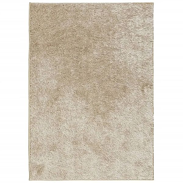vidaXL Teppich ISTAN Hochflor Glänzend Beige 160x230 cm 375654 günstig online kaufen
