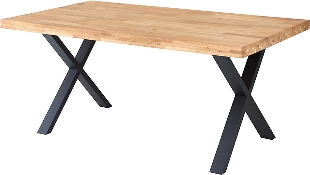 Stolkom Esstisch »Chris Esszimmertisch Eiche Massivholz, BxHxT 110x47x70 cm günstig online kaufen