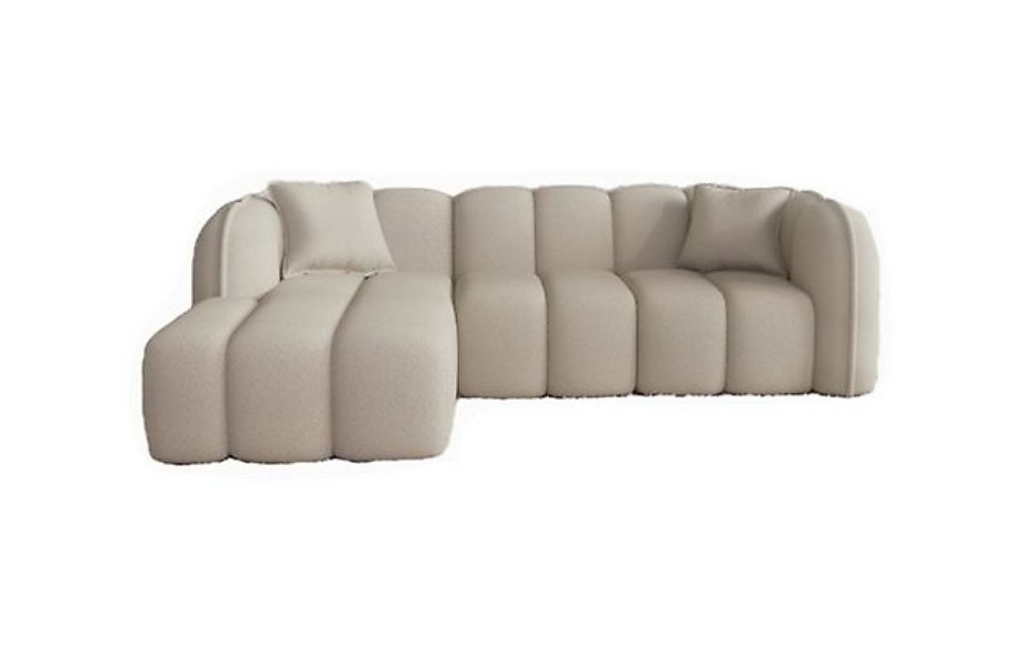 Sofa Dreams Polsterecke Miramar L Form kurz 4-Sitzer, 3 verschiedene Stoffb günstig online kaufen