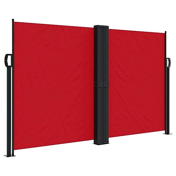 furnicato Seitenmarkise Ausziehbar Rot 140x1200 cm günstig online kaufen