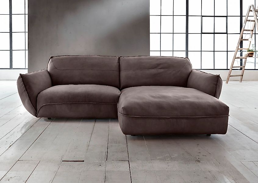 BETYPE Ecksofa "Be Type Be Chilled, Mega Sofa, Bezug: hochwertiges Anilinle günstig online kaufen