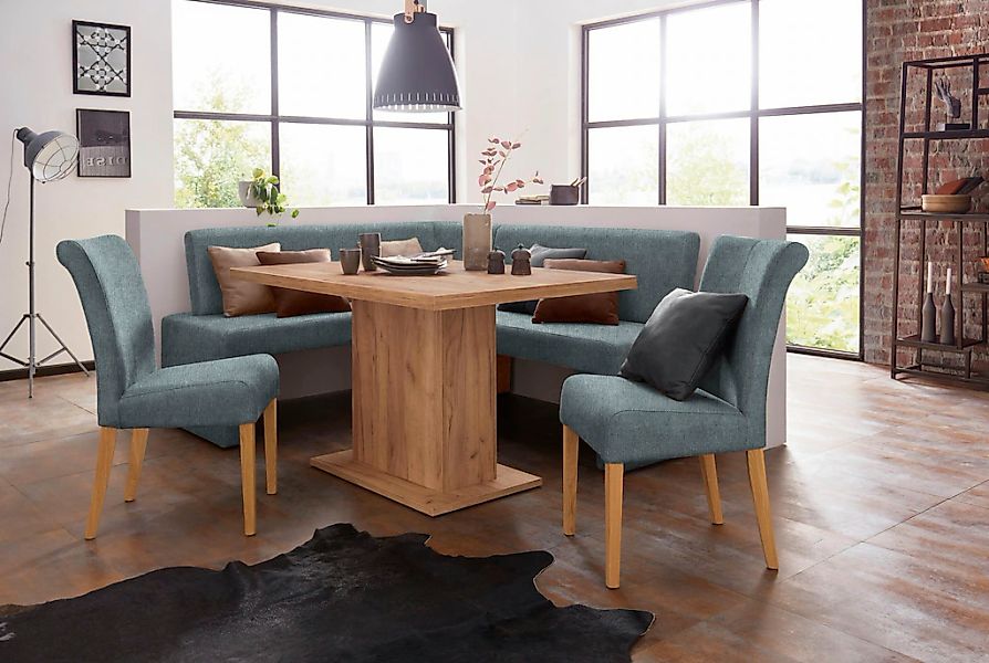 Home affaire 4-Fußstuhl »Barcelona«, (Set), 2 St., Struktur grob, Stuhlbein günstig online kaufen