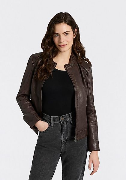 Mauritius Lederjacke MWYouvie mit Stehkragen günstig online kaufen