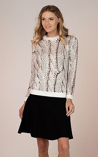 Passioni Strickrock Knielang Skaterrock günstig online kaufen