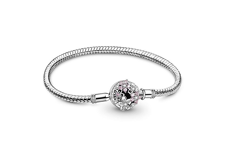 Gnoce Perlenarmband Gnoce Armband rosa Blumen GYB026-20 Edelstahl/Silber günstig online kaufen