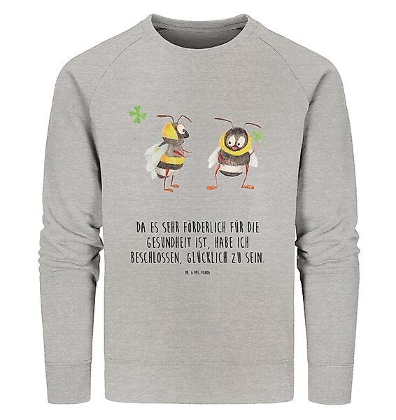 Mr. & Mrs. Panda Longpullover Größe L Hummeln Kleeblatt - Heather Grey - Ge günstig online kaufen