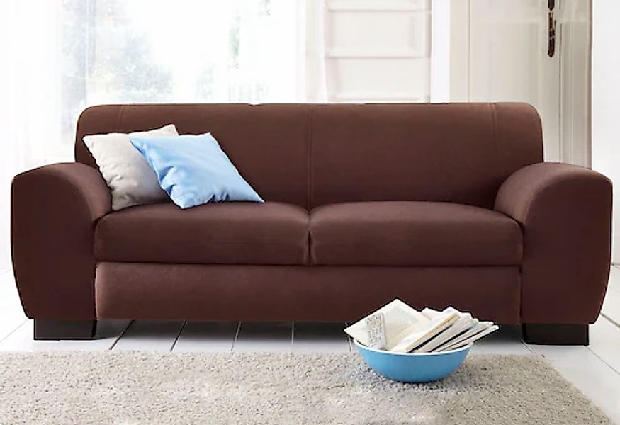 Home affaire Sofa "Nika L-Form", als 2-oder 3-Sitzer, in Microfaser PRIMABE günstig online kaufen