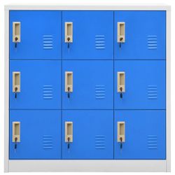 vidaXL Fächerschrank Schließfachschränke 5 Stk. Hellgrau günstig online kaufen