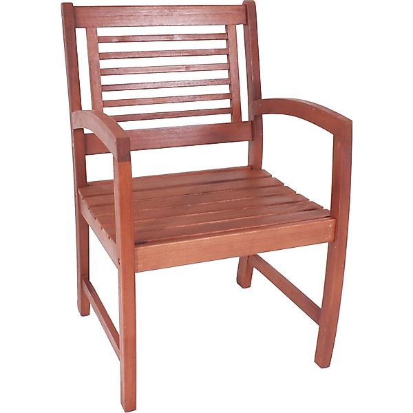 Garden Pleasure Gartenstuhl "MADISON" () 1 Stk. Eukalyptusholz, braun günstig online kaufen