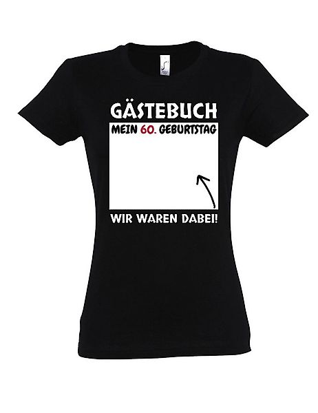 Youth Designz Print-Shirt Gästebuch 60. Geburtstag Damen T-Shirt mit Coolen günstig online kaufen