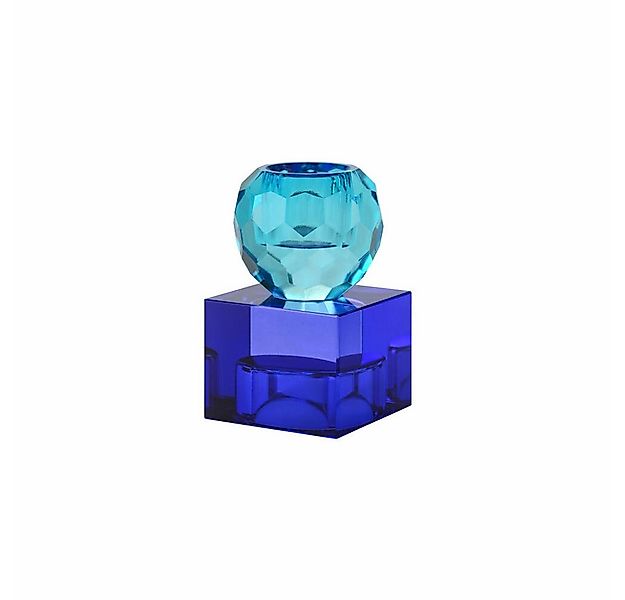 Giftcompany Kerzenhalter Sari Kugel Cube, Blau, Dunkelblau, H 8 cm günstig online kaufen