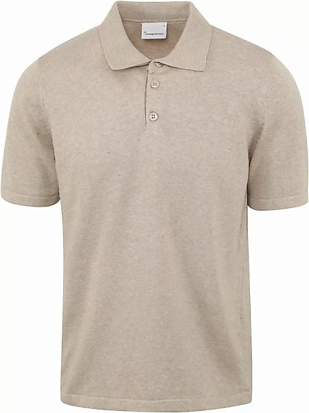 KnowledgeCotton Apparel Poloshirt Beige - Größe M günstig online kaufen