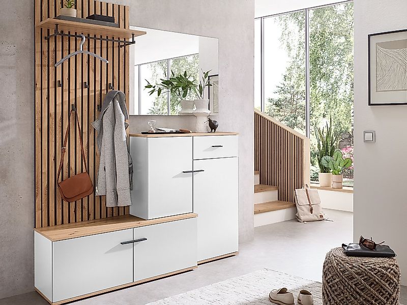 moebel-dich-auf Garderoben-Set COMO, (in anthrazit oder weiß / Artisan Eich günstig online kaufen