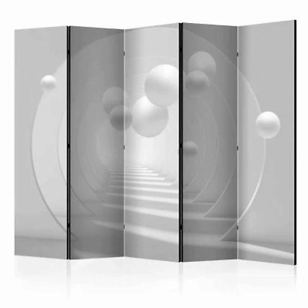 artgeist Paravent 3D Tunnel II [Room Dividers] schwarz/weiß Gr. 225 x 172 günstig online kaufen