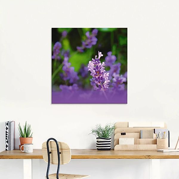 Artland Glasbild "Lavendel", Blumen, (1 St.) günstig online kaufen