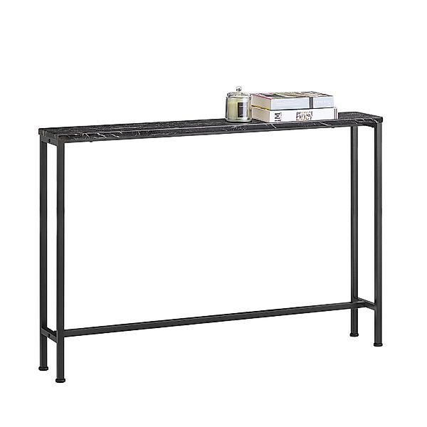 SoBuy Konsolentisch Schmal für Flur oder Wohnzimmer 120x80x20cm Schwarz FSB günstig online kaufen