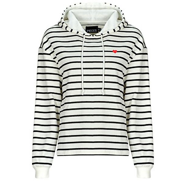 pieces Kapuzensweatshirt PCCHILLI LS HOODIE STRIPES EMB NOOS BC günstig online kaufen
