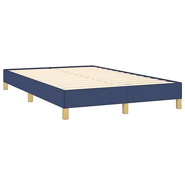 vidaXL Bettgestell Ohne Matratze Blau 120x190 cm Stoff 379495 günstig online kaufen