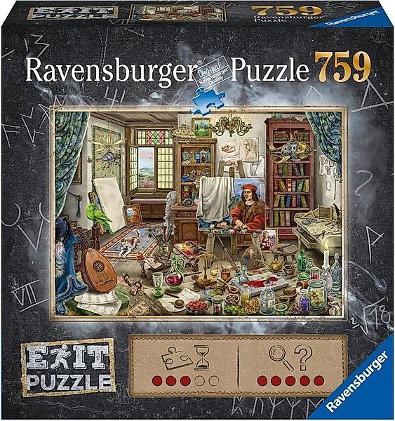 Ravensburger Puzzle EXIT, Das Künstleratelier, 759 Puzzleteile, Made in Ger günstig online kaufen