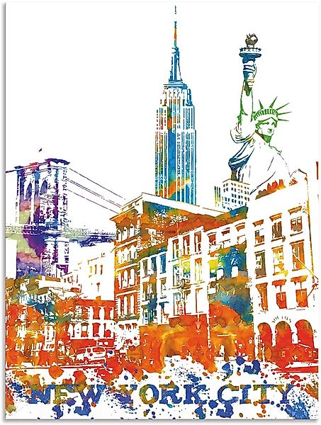Artland Wandbild "New York City Grafik", New York, (1 St.), als Alubild, Le günstig online kaufen