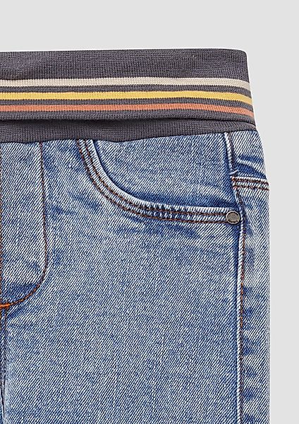 s.Oliver Shorts Jeans mit geringeltem Umschlagbund günstig online kaufen