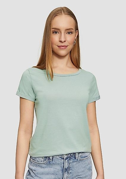 QS Kurzarmshirt T-Shirt Jerseyshirt mit Crew Neck günstig online kaufen