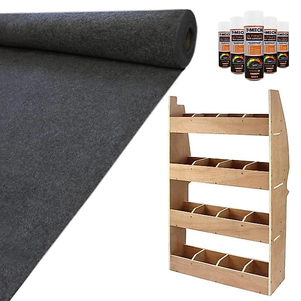 Monstershop 11Anthrazit Teppich-VerkleidungKleber & Citroen Berlingo Regal günstig online kaufen