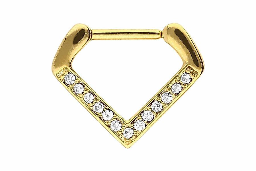 PIERCINGLINE Nasenpiercing Chirurgenstahl Clicker KRISTALLE + günstig online kaufen