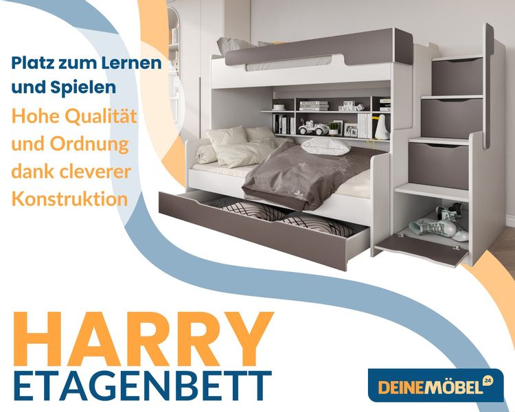 Deine Möbel 24 Funktionsbett HANNA Etagenbett günstig online kaufen