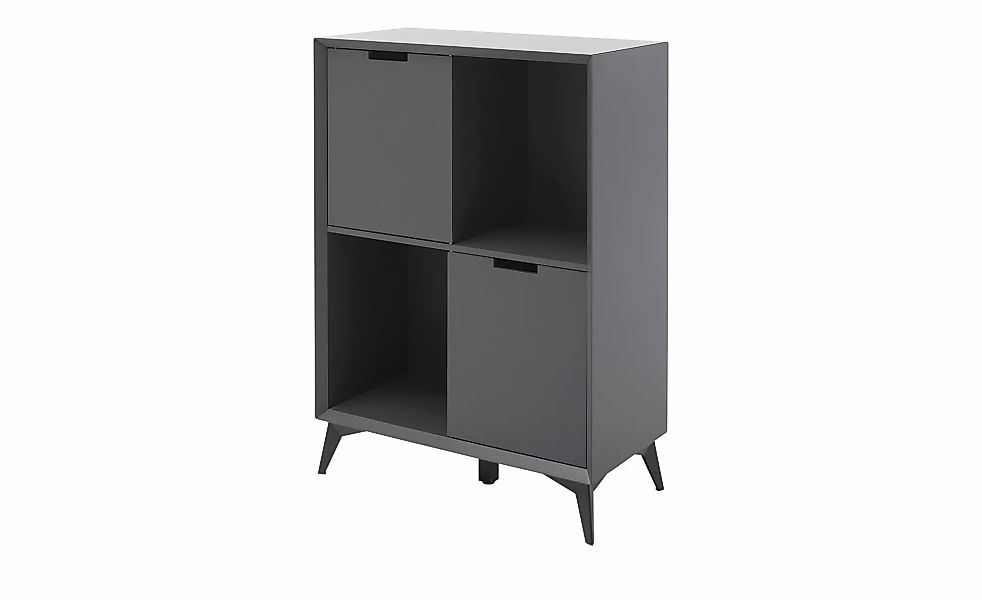 Highboard  Netro ¦ grau ¦ Maße (cm): B: 80 H: 115 T: 40 Kommoden & Sideboar günstig online kaufen