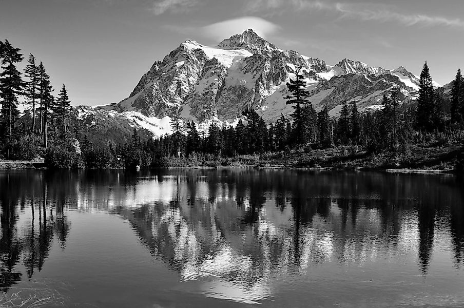 Papermoon Fototapete "Landschaft Schwarz & Weiß" günstig online kaufen