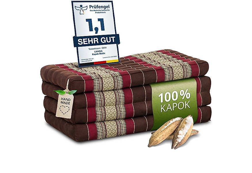 Klappmatratze Faltmatratze 80 cm (Classic) - 200x80x8cm, livasia, 8 cm hoch günstig online kaufen