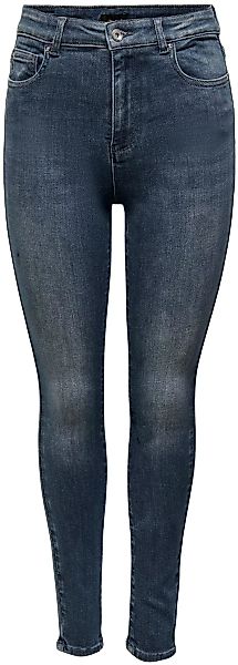 Only Damen Jeans ONLBLUSH MID SK REA023 - Skinny Fit - Blau - Dark Blue Den günstig online kaufen