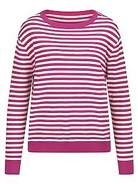 Rundhals-Pullover aus 100% SUPIMA®-­Baumwolle Peter Hahn pink günstig online kaufen