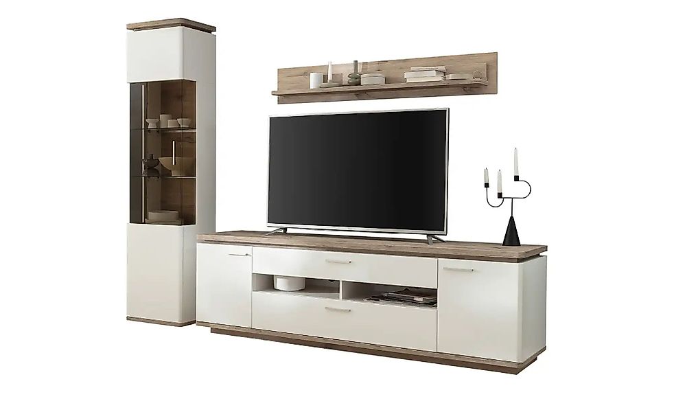 uno Wohnkombination  Parez ¦ weiß ¦ Maße (cm): B: 260 H: 208 T: 50.0 Kommod günstig online kaufen