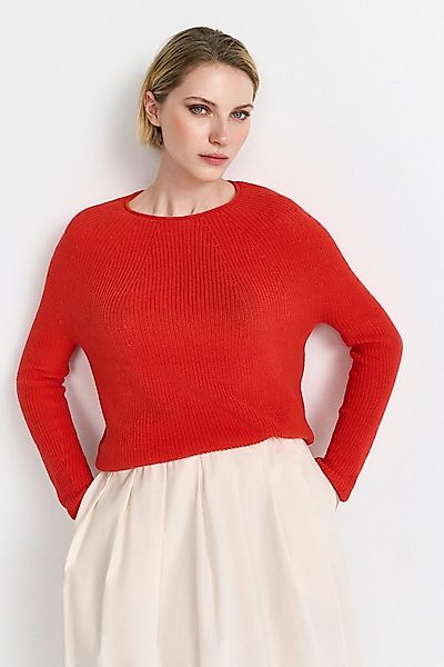 RICHROYAL Rundhalspullover Mit Rundhalsausschnitt günstig online kaufen