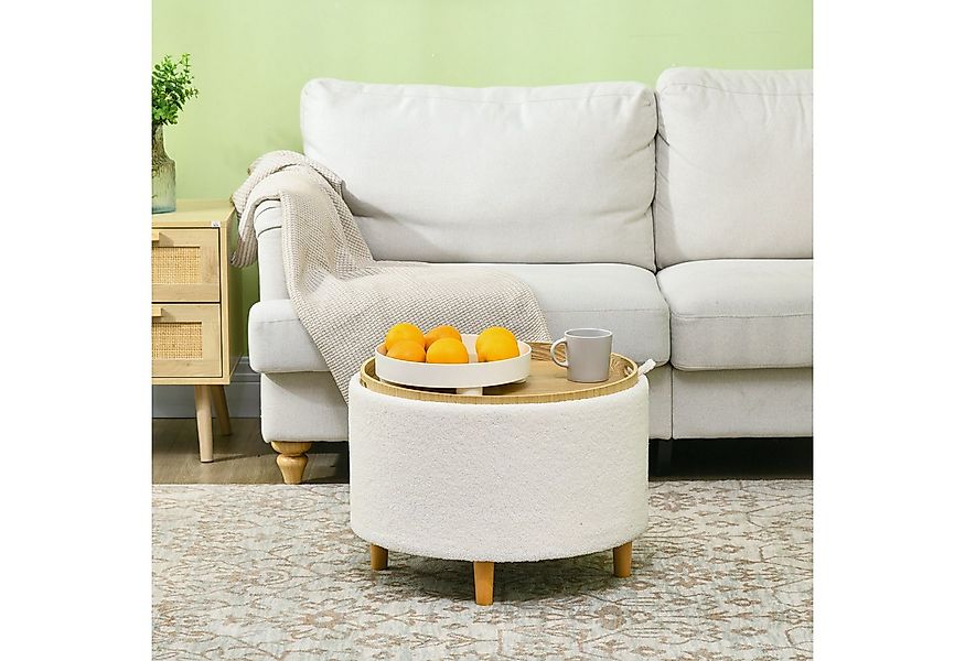 HOMCOM Sitzhocker Ottomane mit Stauraum, Klappdeckel (Hocker, 1 St., Polste günstig online kaufen