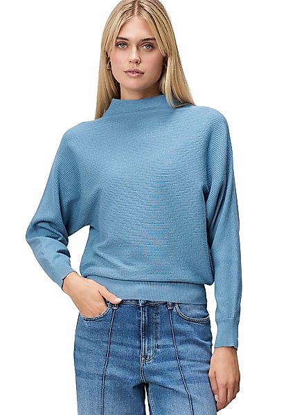 Zero Strickpullover "Damen strukturiert mit Stehkragen" 1 Stk. Plain/ohne D günstig online kaufen