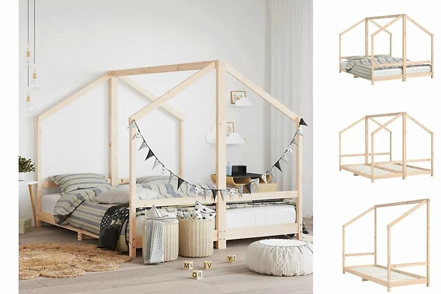 vidaXL Kinderbett Kinderbett 2x80x200 cm Massivholz Kiefer günstig online kaufen