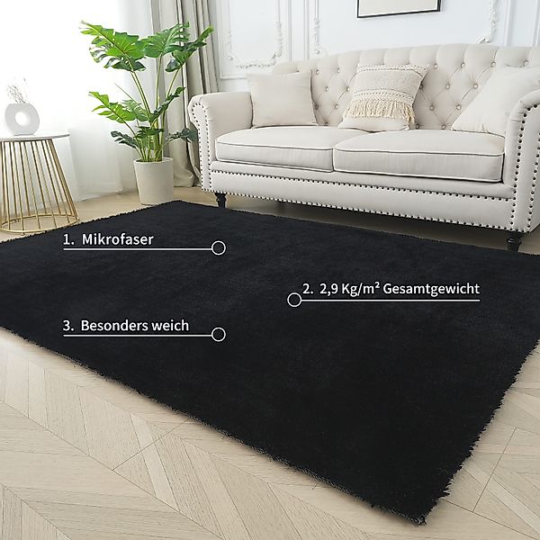 Bruno Banani Teppich "Dana Teppich, besonders weich und kuschelig, Kundenli günstig online kaufen