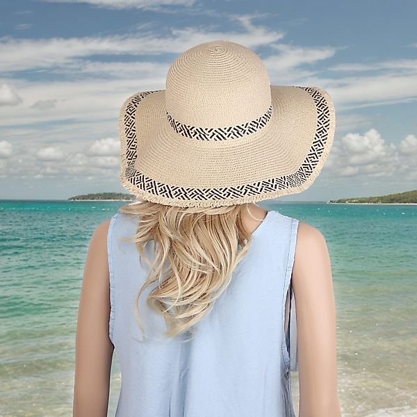 MIRROSI Strohhut Sonnenhut Sommerhut Strandhut BOHO günstig online kaufen