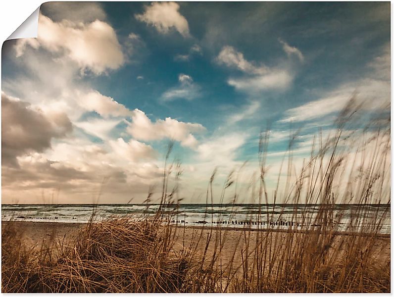 Artland Wandbild "An der Küste der Ostsee", Gewässer, (1 St.), als Leinwand günstig online kaufen