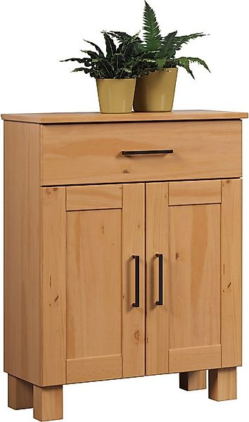 welltime Unterschrank Ulea (1-St) Badkommode aus Massivholz mit breitem Sch günstig online kaufen